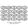 Affordable modern Islamic decals for your walls Al-Asma-ul-Husna, 99 names of Allah in Arabic calligraphy perfect for mosque, schools and home decor.