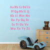 Rainbow English Alphabet decals stickers colorful wall art decoration Modern decor easy to read 26 letters for the school classroom playroom nursery made of vinyl easy to apply in custom colors. Gifts for Ramadan Eid, baby shower