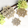 Hanging Geometric 3 Ramadan and Eid Decoration Intricate wood cutout Hang or display as a centerpiece for table or wall decoration Festive decor in 9 finishes hand painted stained artwork laser cut original carving