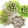 Hanging Geometric 3 Ramadan and Eid Decoration Intricate wood cutout Hang or display as a centerpiece for table or wall decoration Festive decor in 9 finishes hand painted stained artwork laser cut original carving