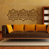 Bismillah ir rahman niraheem Modern Islamic Wall Art Decal Sticker Your (Irada) desire for beautiful Arabic geometric star design in square modern kufic Calligraphy has hand painted effect great as Eid Ramadan gifts decoration