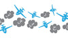 Arabic air plane and clouds, for childrens bed or playroom for the mosque masjid and school will make learning fun with playfull decoration for Muslims and Islam