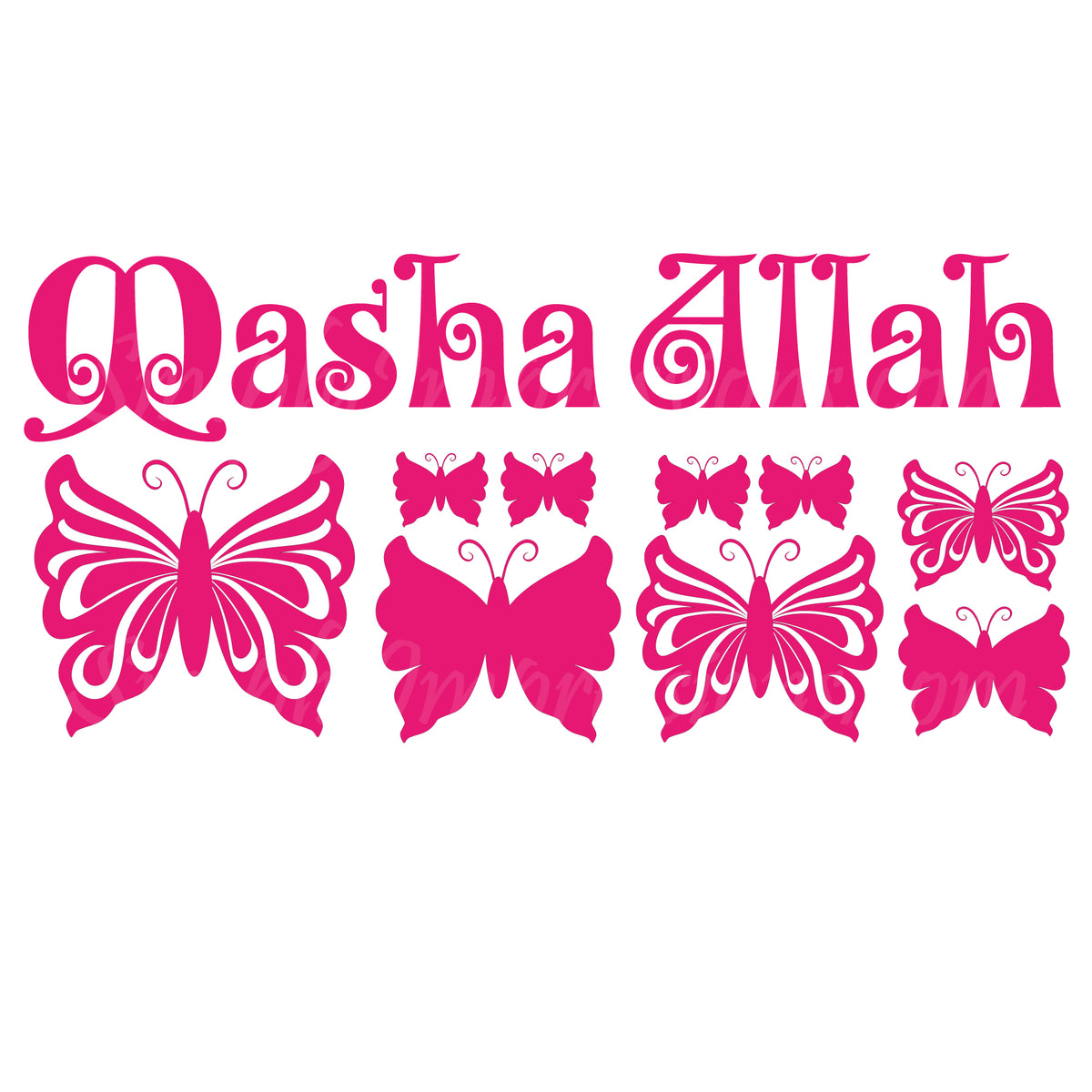 MashaAllah-The flight of butterflies