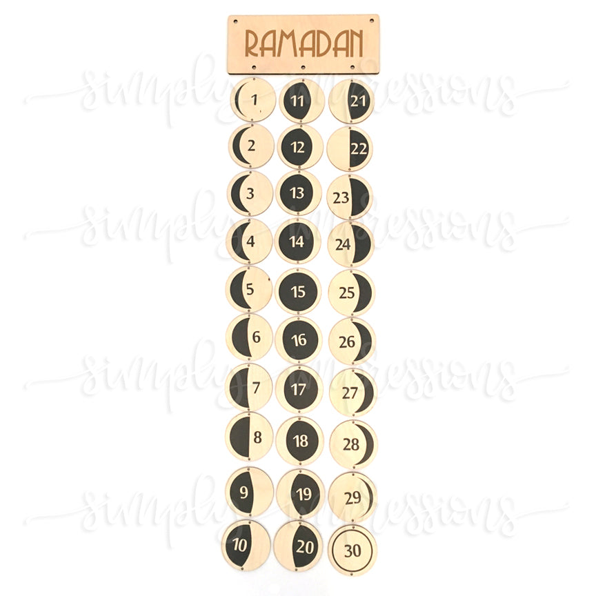 Ramadan Lunar Cycle Calendar