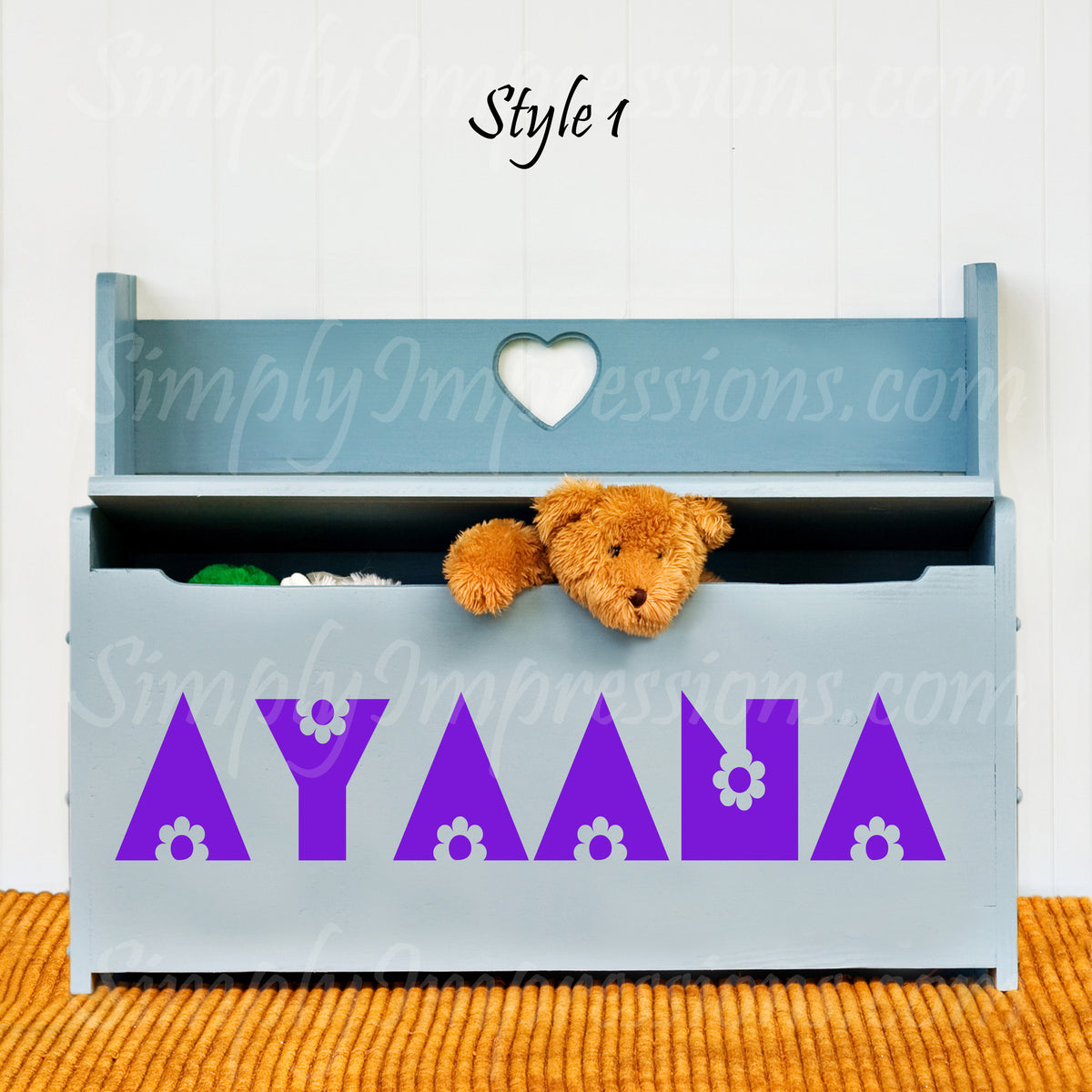 Custom English Names – Personalized Decals