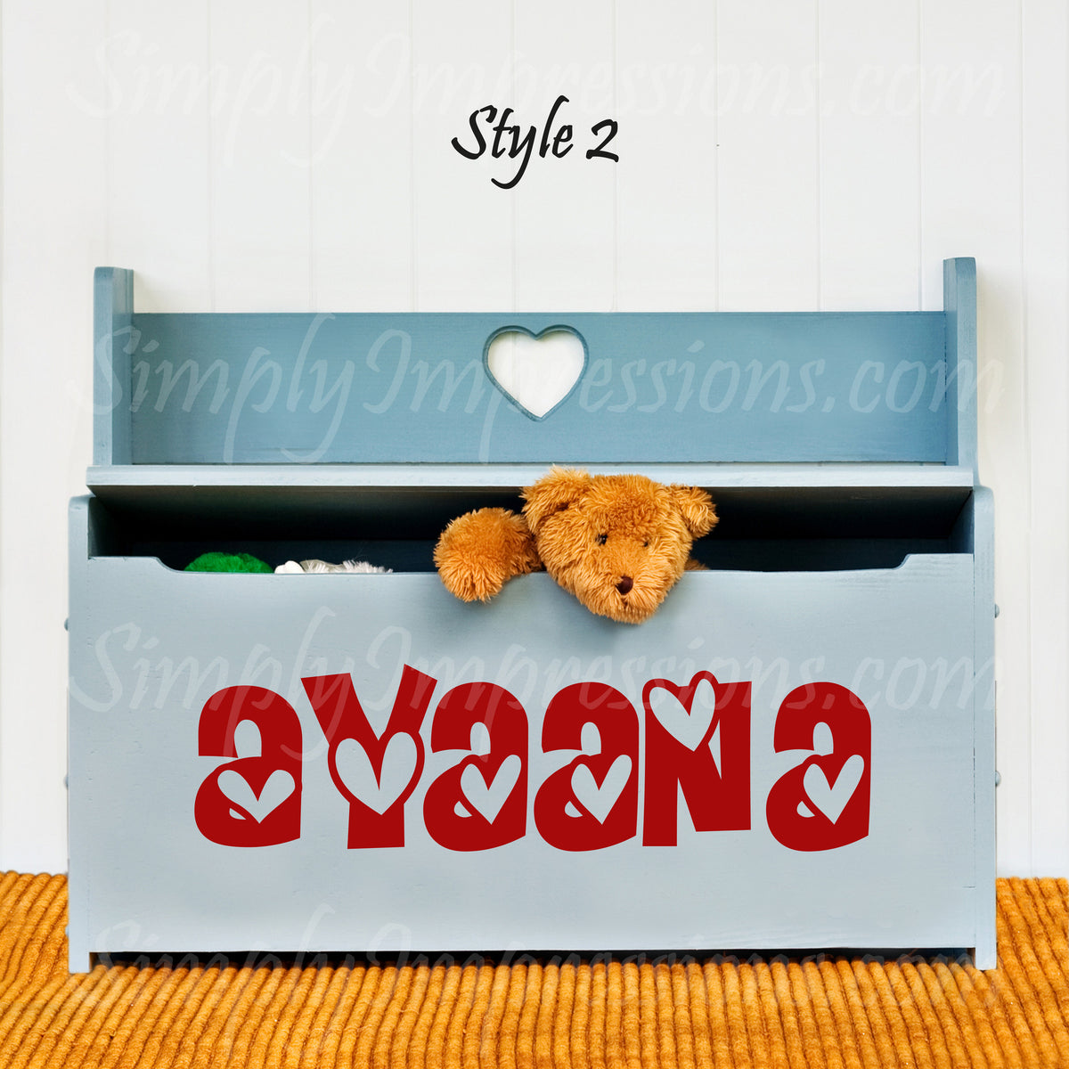 Custom English Names – Personalized Decals