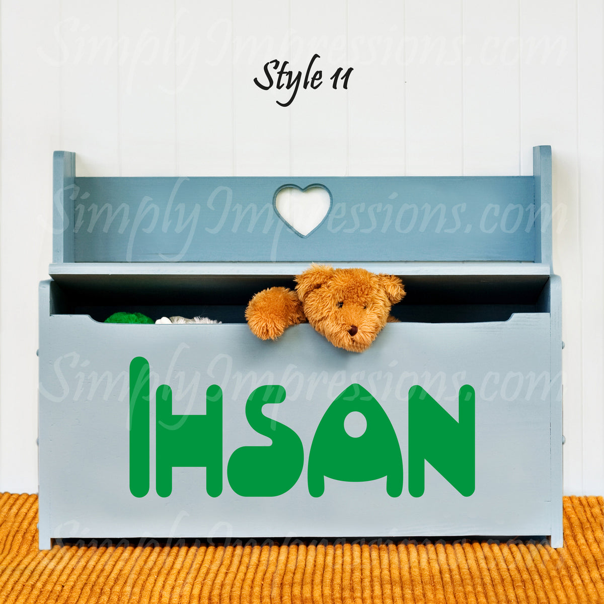 Custom English Names – Personalized Decals