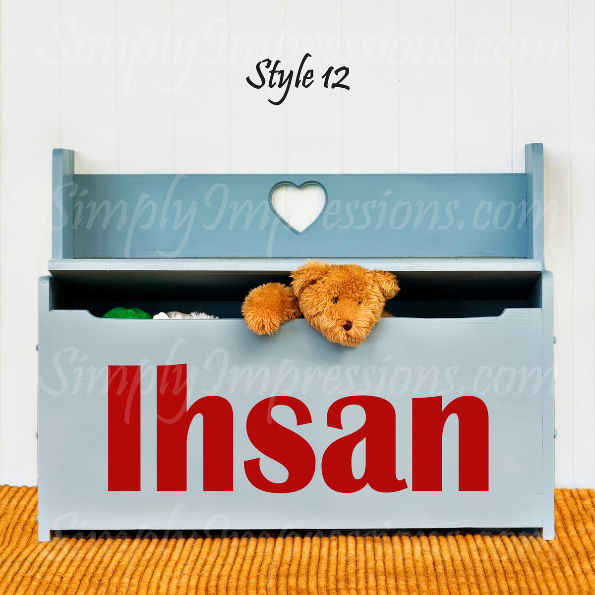 Custom English Names – Personalized Decals