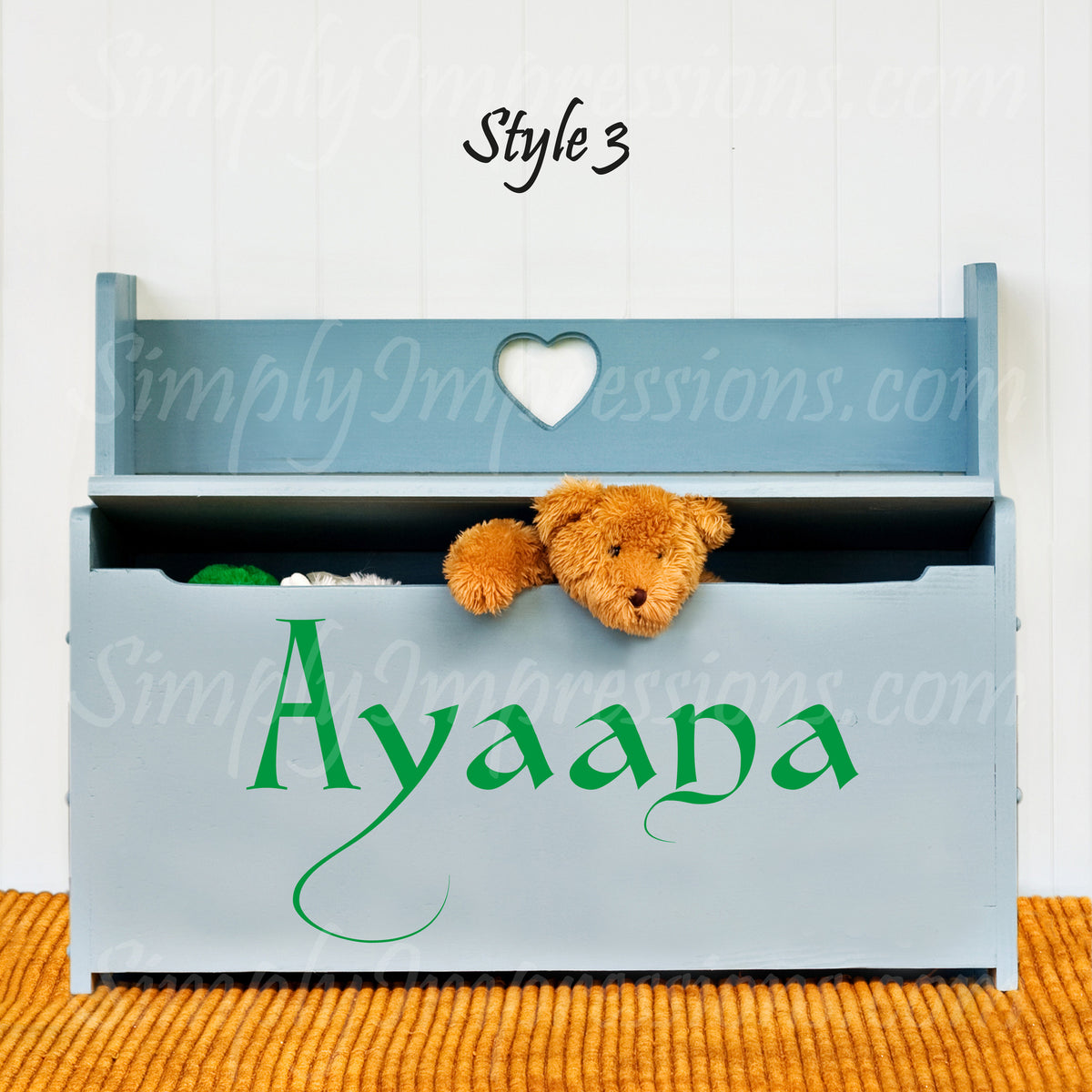 Custom English Names – Personalized Decals