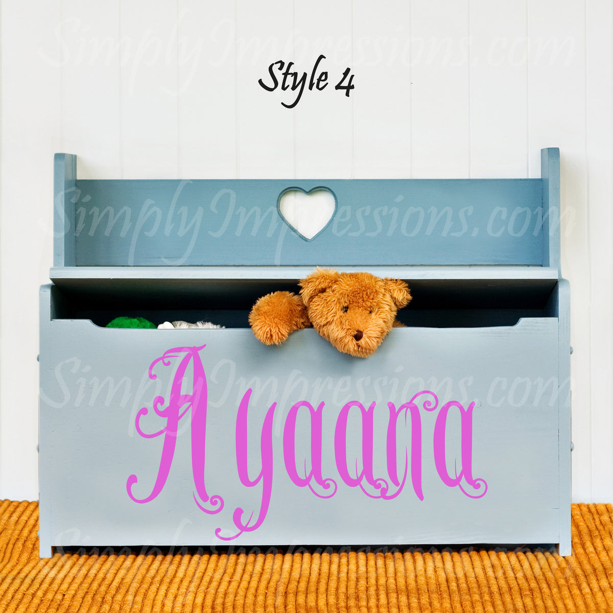 Custom English Names – Personalized Decals