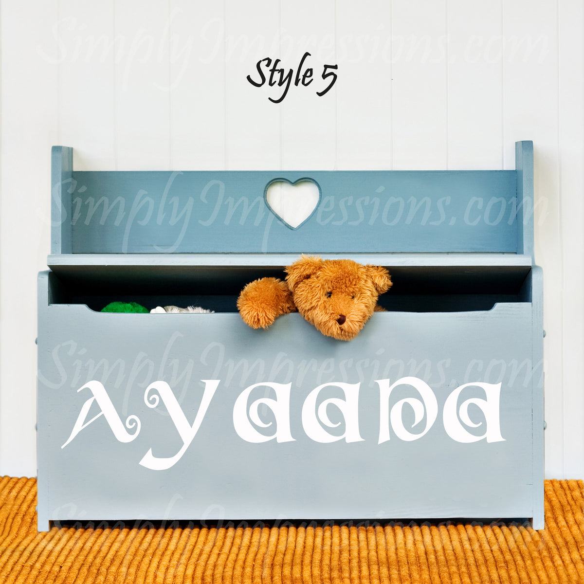 Custom English Names – Personalized Decals